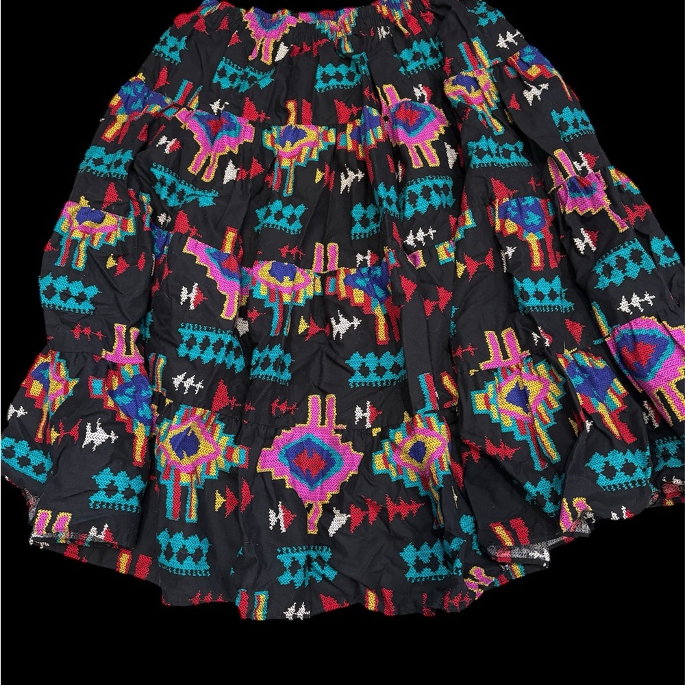No Boundaries Multicolor Patterned Skirt
